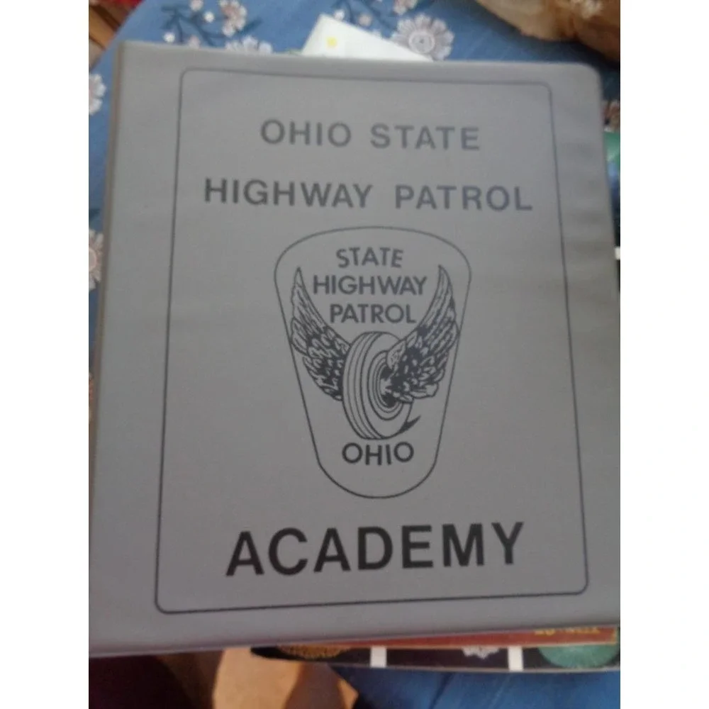 Ohio State Highway Patrol Academy EMPTY Binder Gray 3 Ring